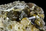 Yellow Barite Crystal Cluster - China #112641-2